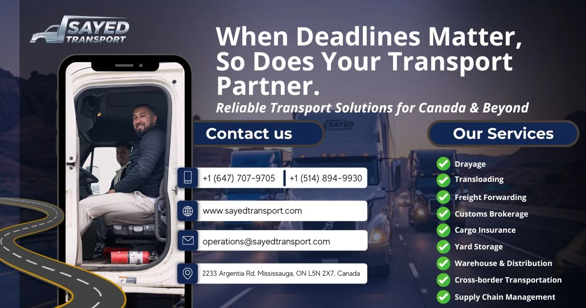 Sayed Transport comprehensive logistics services