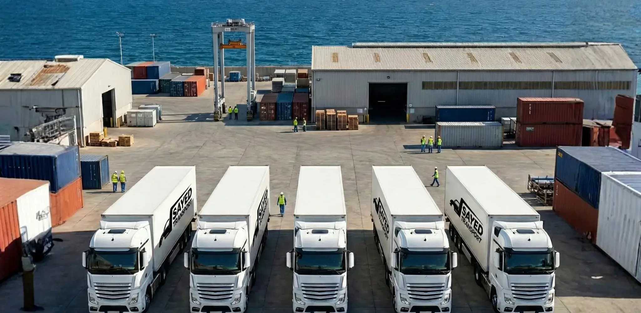 Sayed Transport modern truck fleet providing drayage and freight forwarding services across Canada