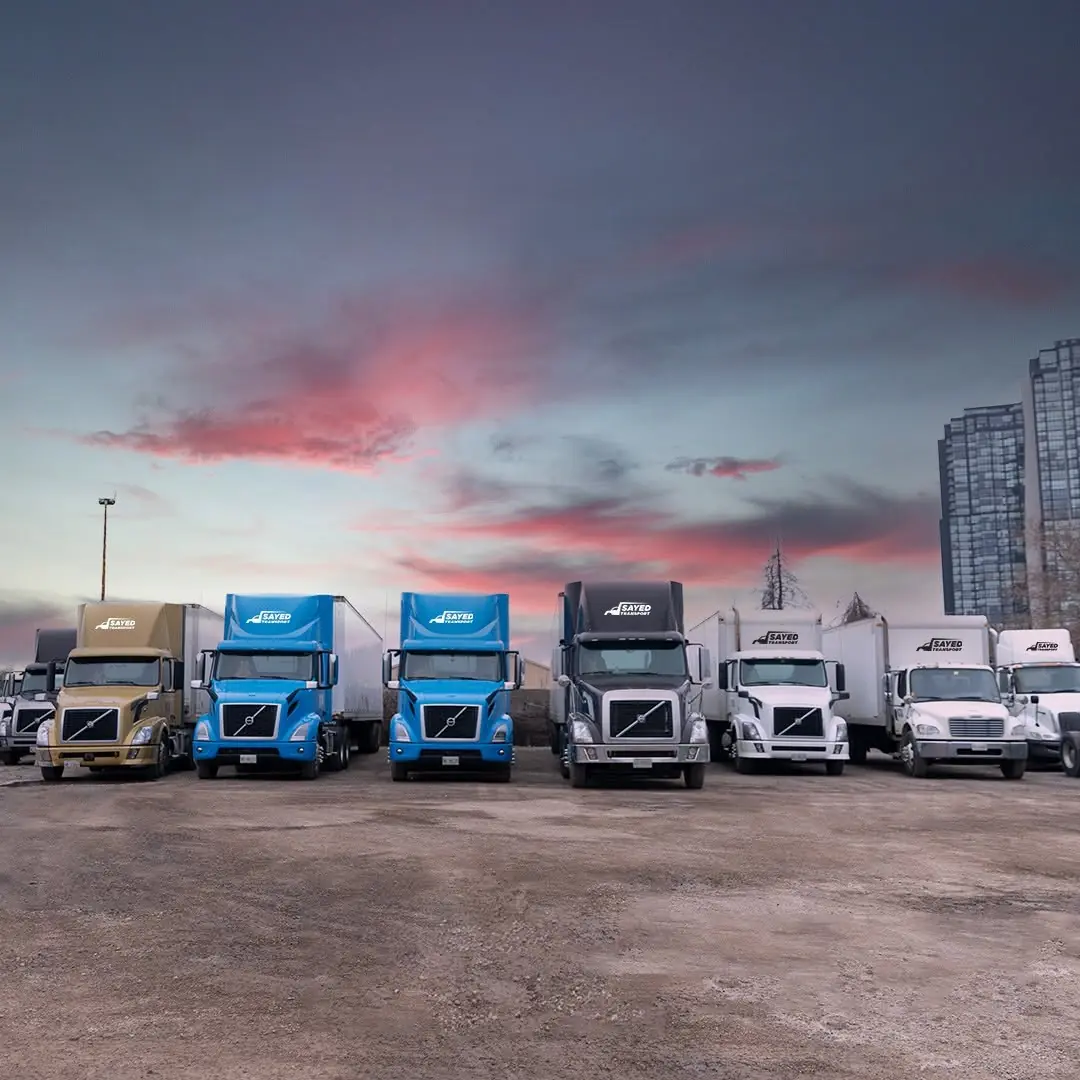 Sayed Transport truck fleet - Canadian logistics company Mississauga